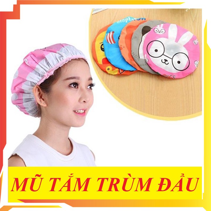 [SIÊU HÓT] COMBO 3 Mũ Trùm Tóc Khi Tắm, Mũ Trùm Đầu, Nón Tắm Hình Thú (Giao ngẫu nhiên mẫu)