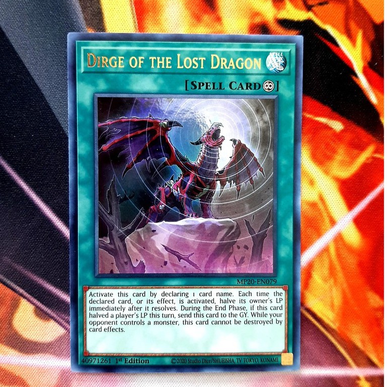 THẺ BÀI YUGIOH - SPELL - Dirge of the Lost Dragon - MP20-EN079 - Ultra Rare