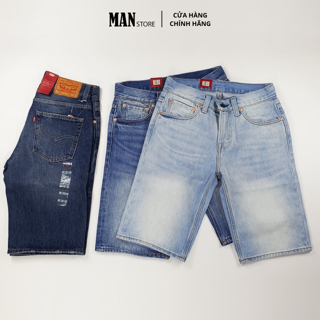 Quần short jeans cotton nam cao cấp Levi's 517,  quần jean nam ngắn, vải dày đẹp, không bay màu, năng động, dễ phối