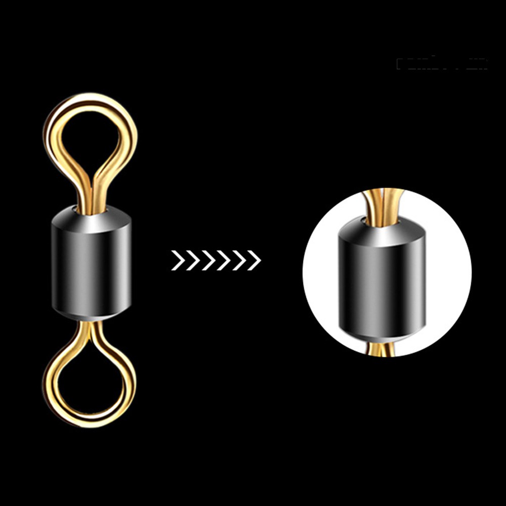 50 Khóa Câu Cá Hình Số 8 Chất Liệu Thép Không Gỉ