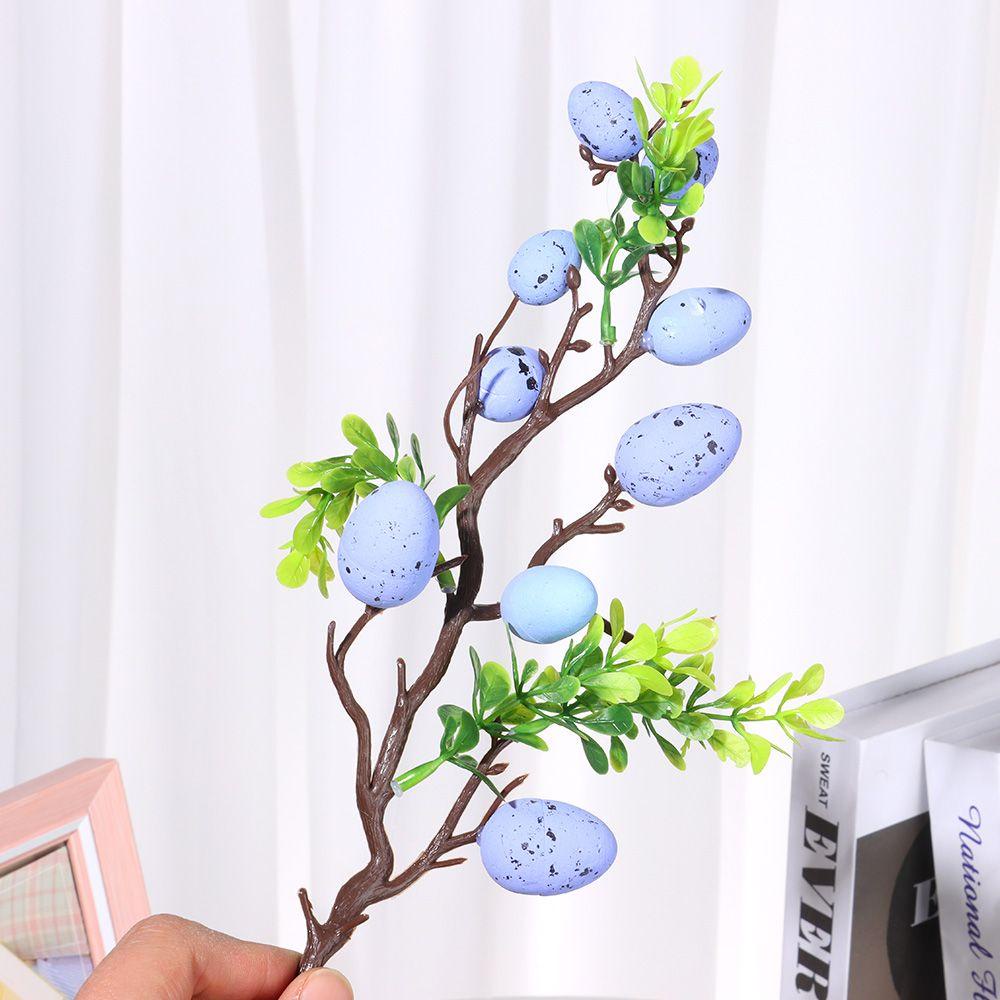 Nhánh Cây Trứng Phục Sinh Bằng Xốp 35CM DIY Nhiều Màu Sắc