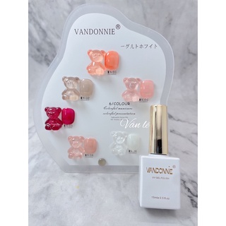 Sơn gel thạch vandonnie set 6 màu