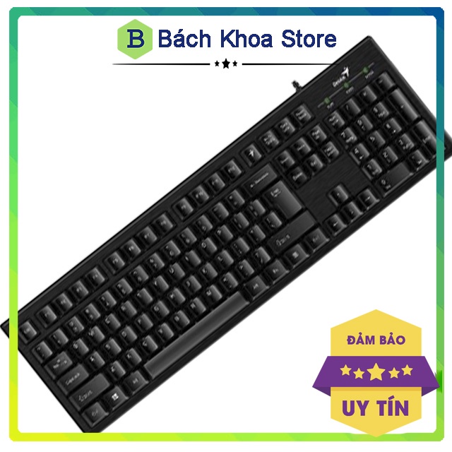 Bàn phím Genius 101X USB thiết kế sang trọng, chắc chắn, bền bỉ (bảo hành 1 năm)