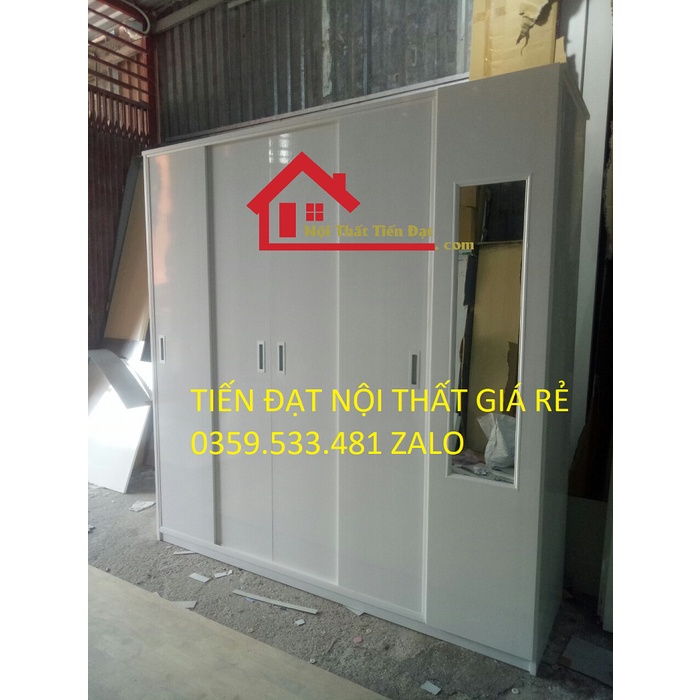 Tủ quần áo cánh lùa siêu tiện lợi có gương ngoài hàng đẹp giá xưởng Miễn phí ship HCM