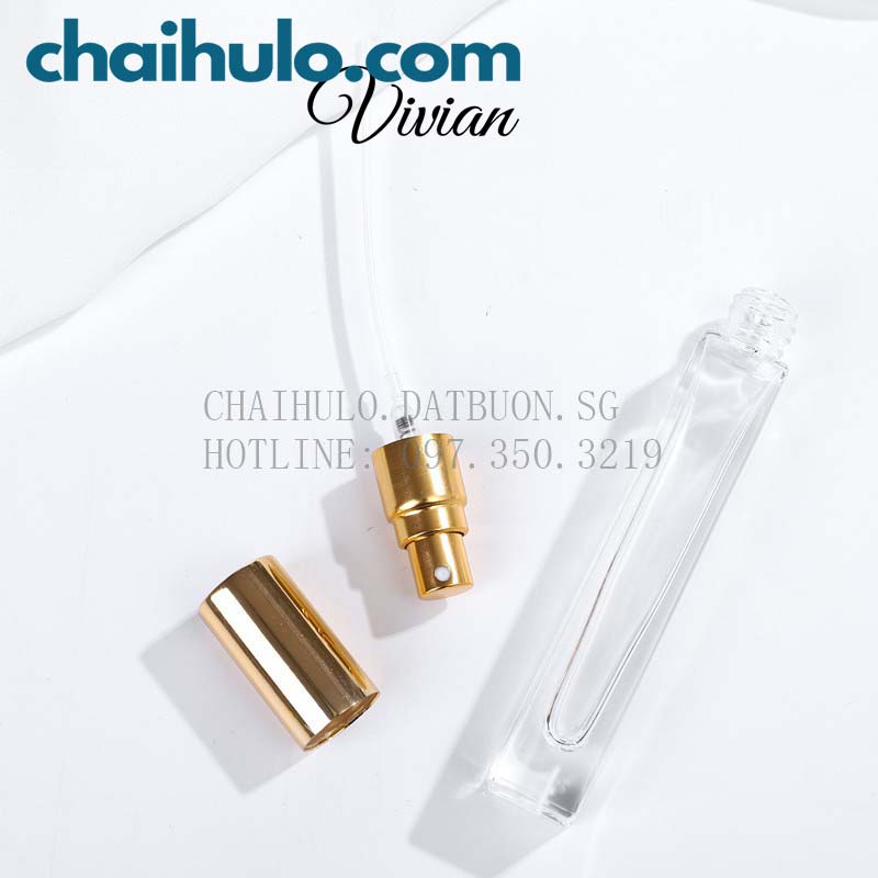 [Sỉ từ 10k] Chai Chiết Nước Hoa 10ml, chai xịt phun sương thân thuỷ tinh dày đẹp, chất lượng cao