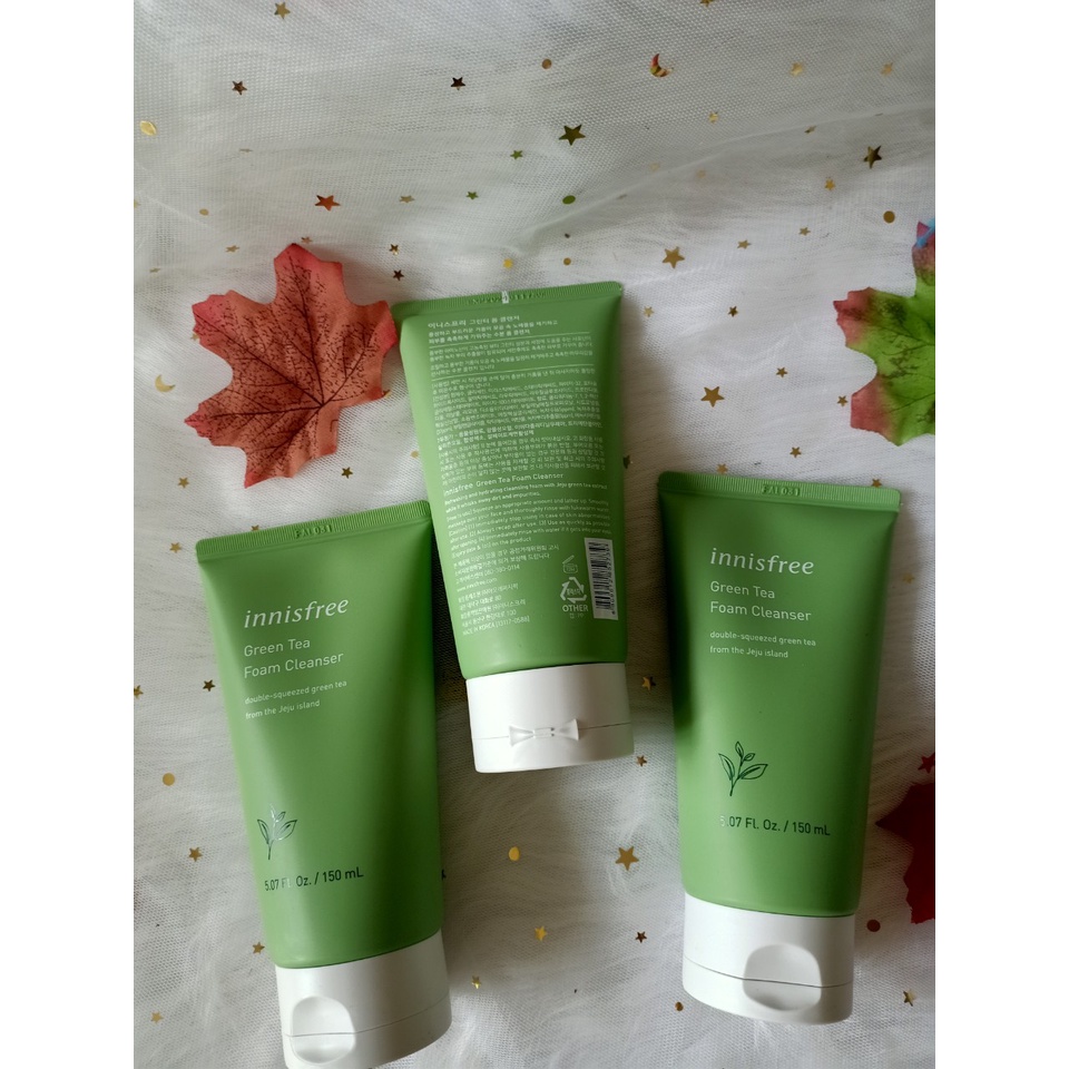 Sữa rửa mặt trà xanh 🔥LOẠI TỐT🔥 sữa Innisfree Green Tea Cleansing Foam với tinh chất từ lá trà, phù hợp mọi loại da | BigBuy360 - bigbuy360.vn