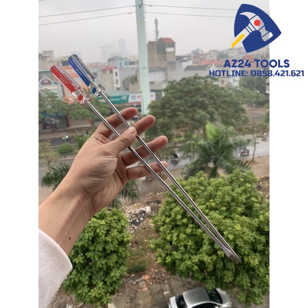 Tô vít dài 300mm có từ tính bằng thép CR-V chất lượng cao (Hai cạnh và bốn cạnh) C-MART AZ24TOOLS