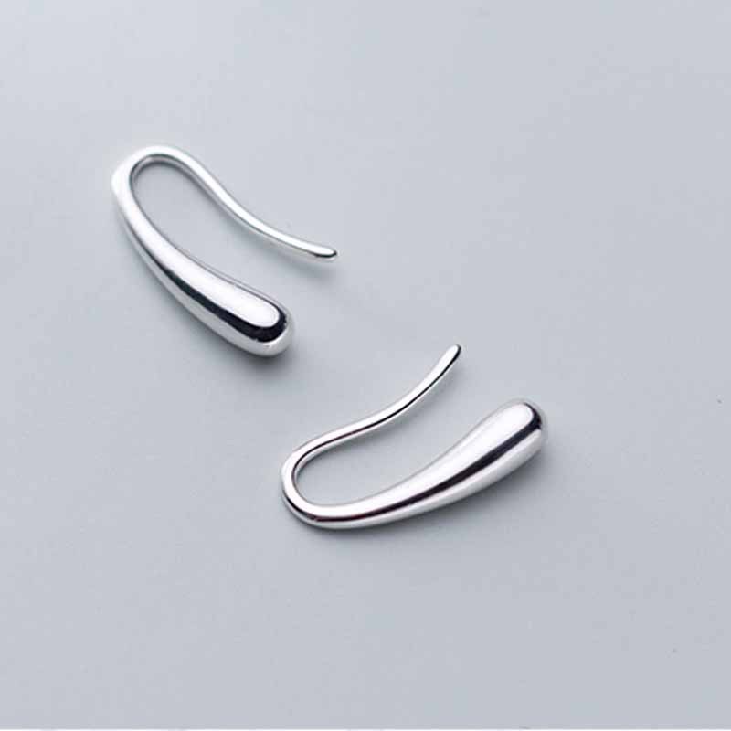 Khuyên tai bạc kiểu dáng thiết kế móc hình giọt xương ANTA Jewelry ATJ9009