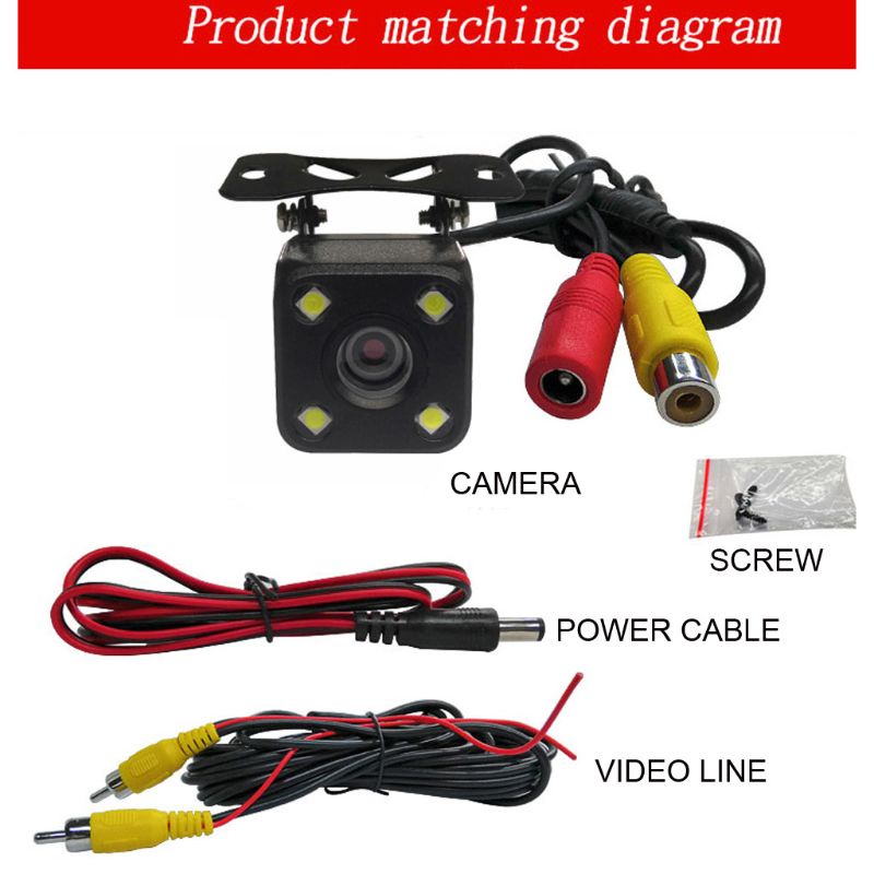Camera lùi xe quan sát phía sau độ phân giải cao góc quay 170° hỗ trợ tầm nhìn ban đêm thuận tiện cho việc đỗ xe