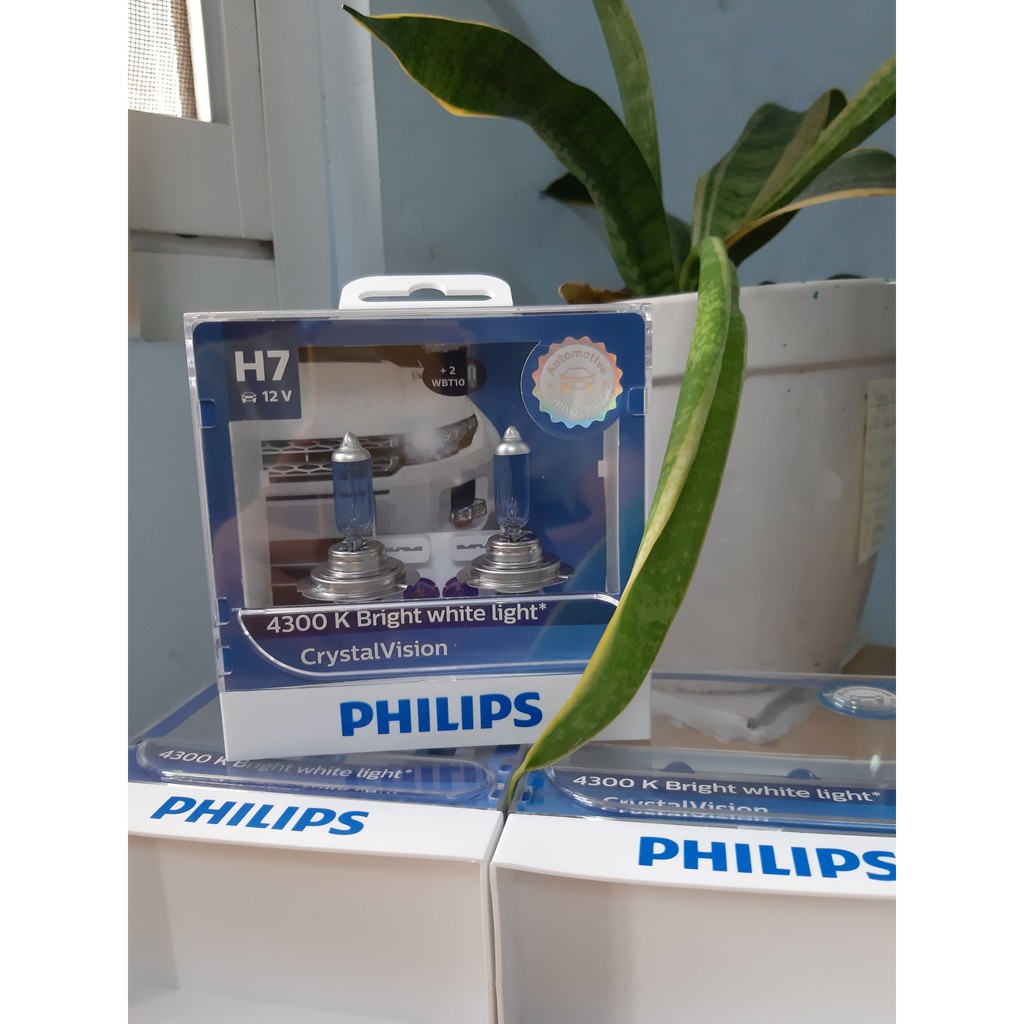 Chính hãng PHILIPS - H7 12972CV SM 4300K Bóng đèn pha CrystalVision