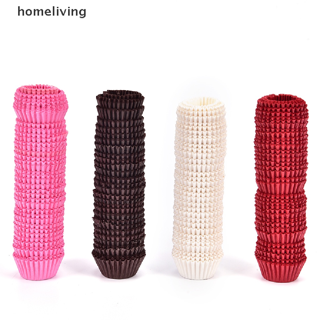 Set 500 Giấy Lót Bánh Cupcake Mini Màu Sắc Xinh Xắn Tiện Dụng