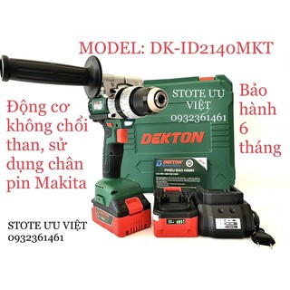 MÁY KHOAN PIN 3 CHỨC NĂNG 21v - 4A DK-ID2140MKT DK-21BL ĐỘNG CƠ KHÔNG CHỔI THAN