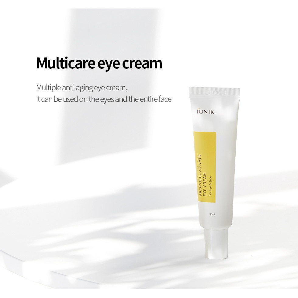 Em Dưỡng Da Mắt Chứa Vitamin Và Keo Ong Chất Lượng Cao IUNIK Propolis Vitamin eye cream 30ml