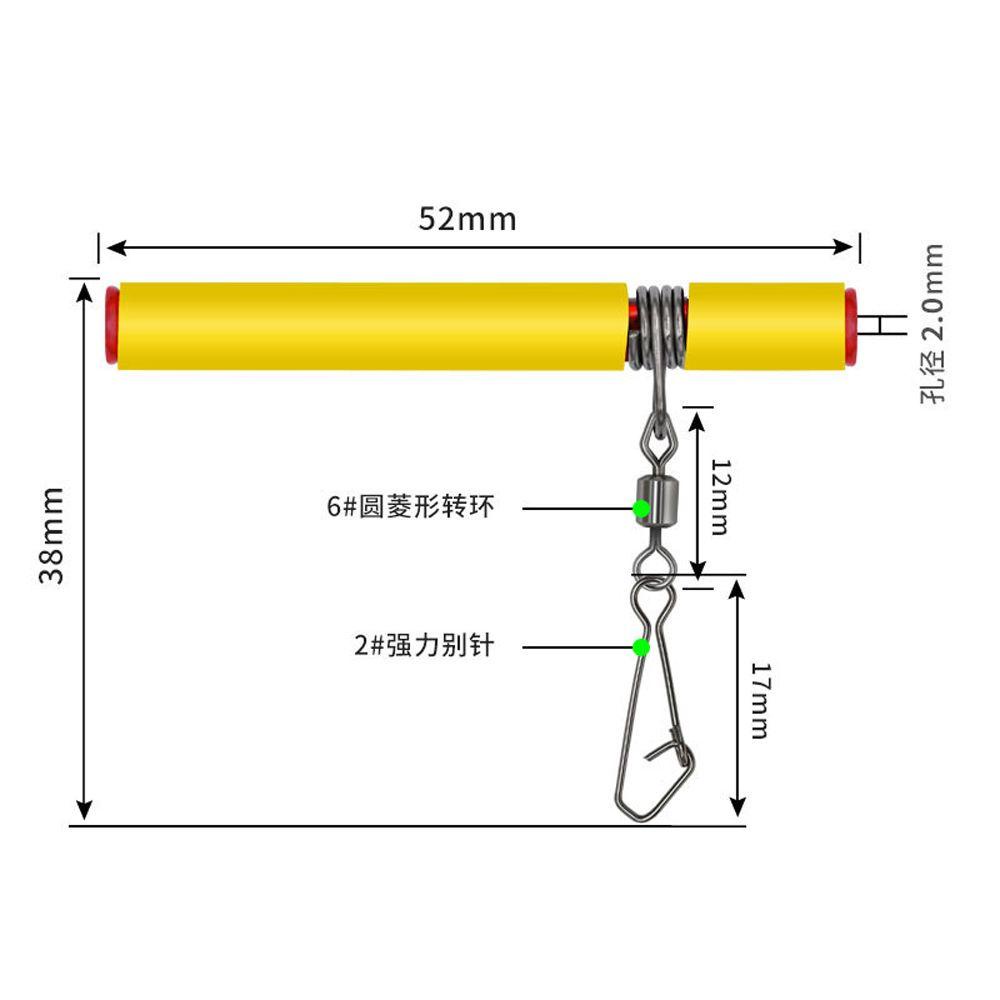 Phụ Kiện Móc Câu Cá Màu Đen Chống Rối Tiện Dụng