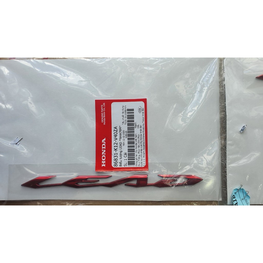 TEM SƯỜN HONDA LEAD 125 MÀU ĐỎ