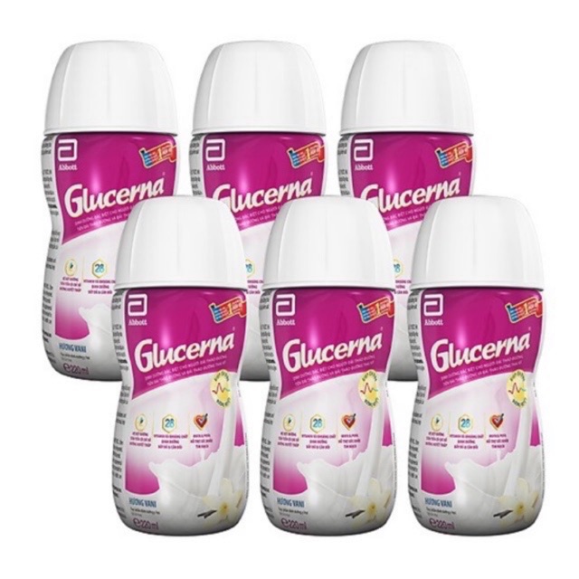 Sữa Bột Pha Sẵn Abbott Glucerna - 6 chai x 220ml