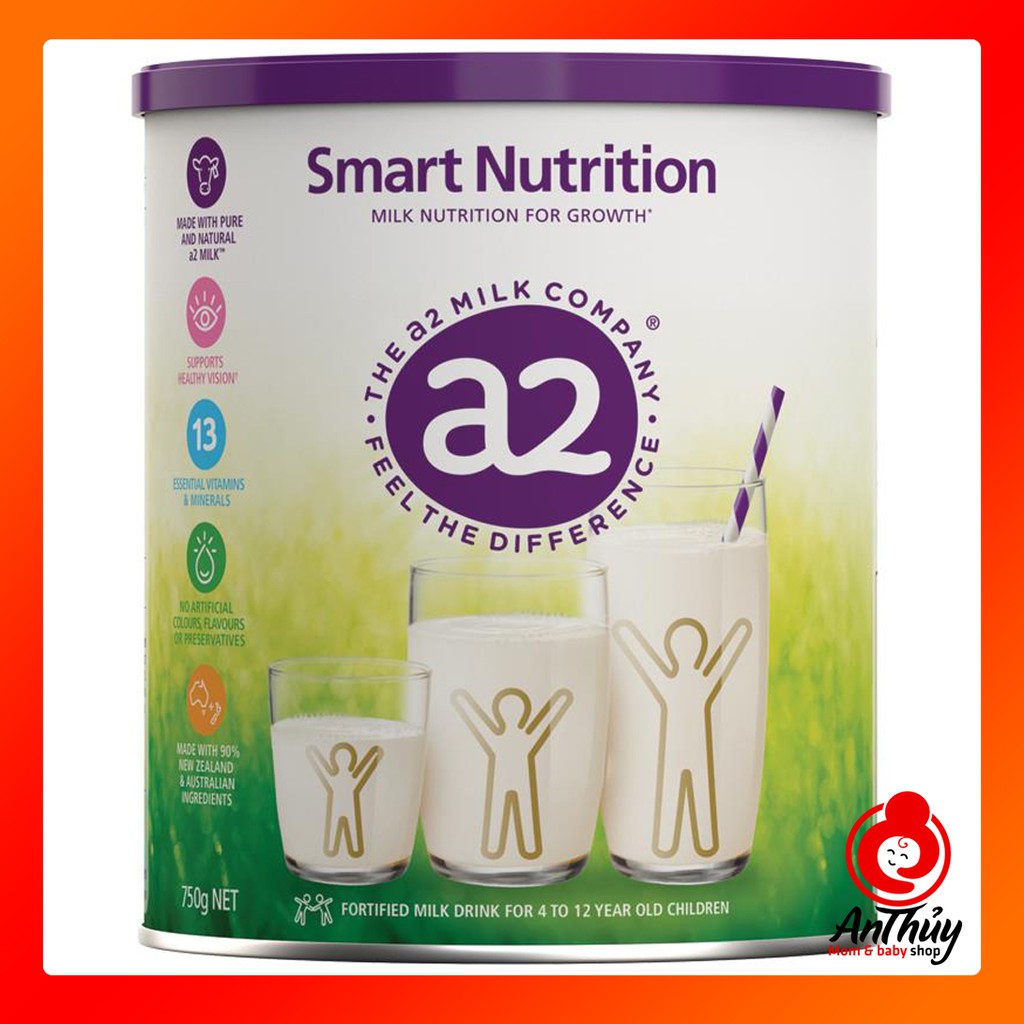 SỮA BỘT A2 SMART NUTRITION 750GR (4 -12 TUỔI)