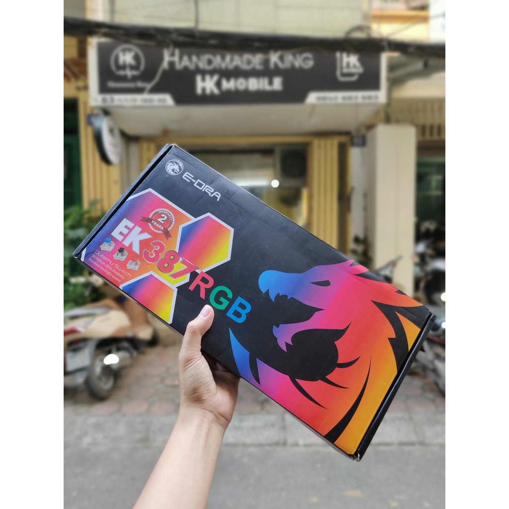 Bàn phím cơ Gaming Edra EK387 RGB - Chính Hãng - Bảo hành 24 tháng