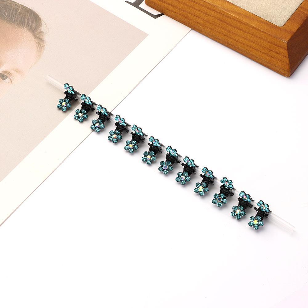 Set 12 Kẹp Tóc Càng Cua Họa Tiết Hoa Cho Nữ