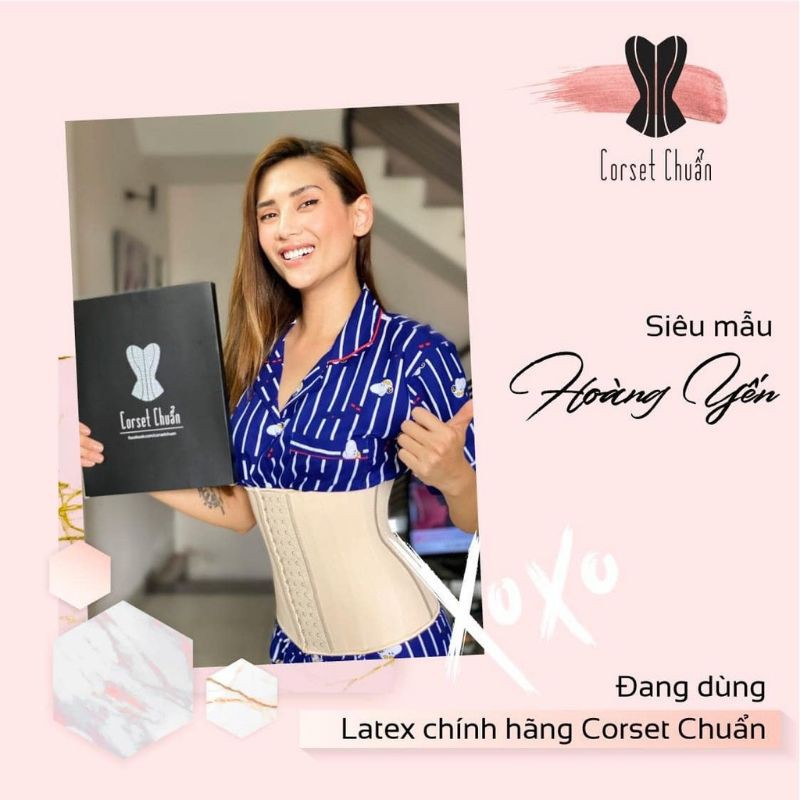 Đai nịt bụng latex chính hãng 25 xương Hy Lạp, cao gừng Hoàng Cung