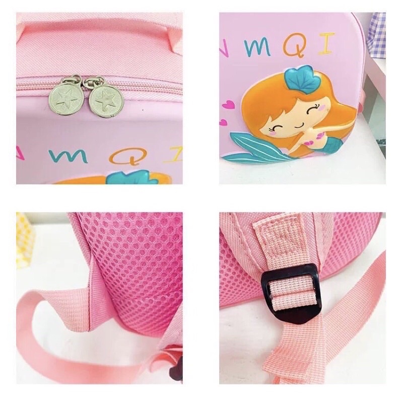 Ba lô mẫu giáo cho bé siêu bền, siêu nhẹ hình mèo, khủng long, tiên cá cho bé trai, gái mới nhất 2022