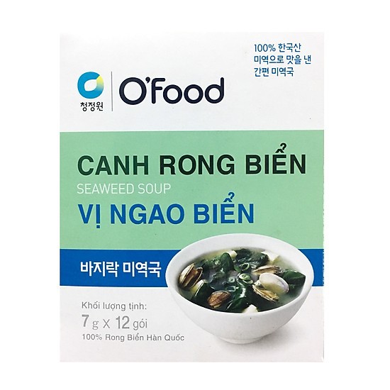 Canh rong biển ăn liền 3 vị Ofood