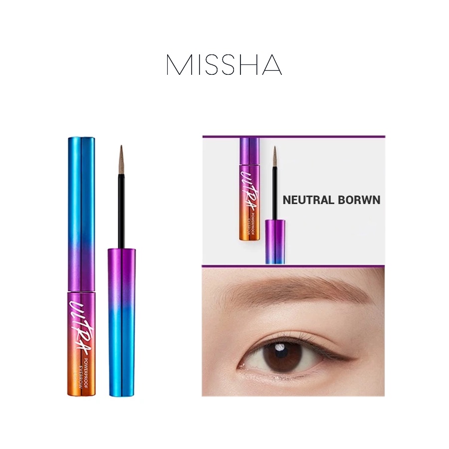 Kẻ Chân Mày Missha Ultra Powerproof Eyebrows Liquid 2.5g | WebRaoVat - webraovat.net.vn