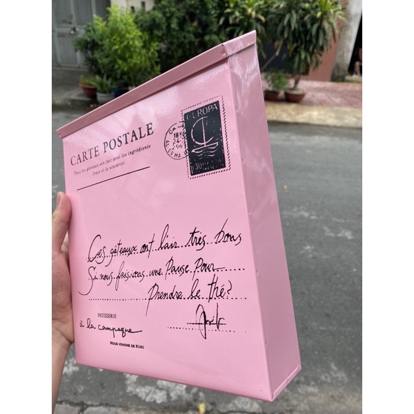 Hòm thư trang trí , hòm thư góp ý kim loại siêu đẹp