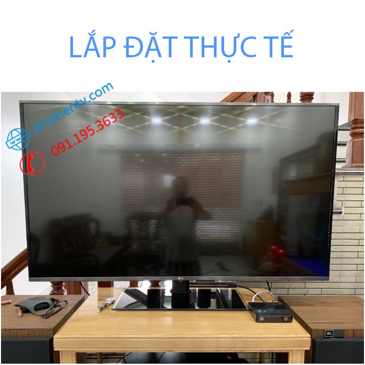 Chân đế tivi đa năng 32 - 43 - 49 - 55 inch - Chân tivi để bàn mặt kính cường lực - Lắp được mọi loại Tivi - Model: DZ55