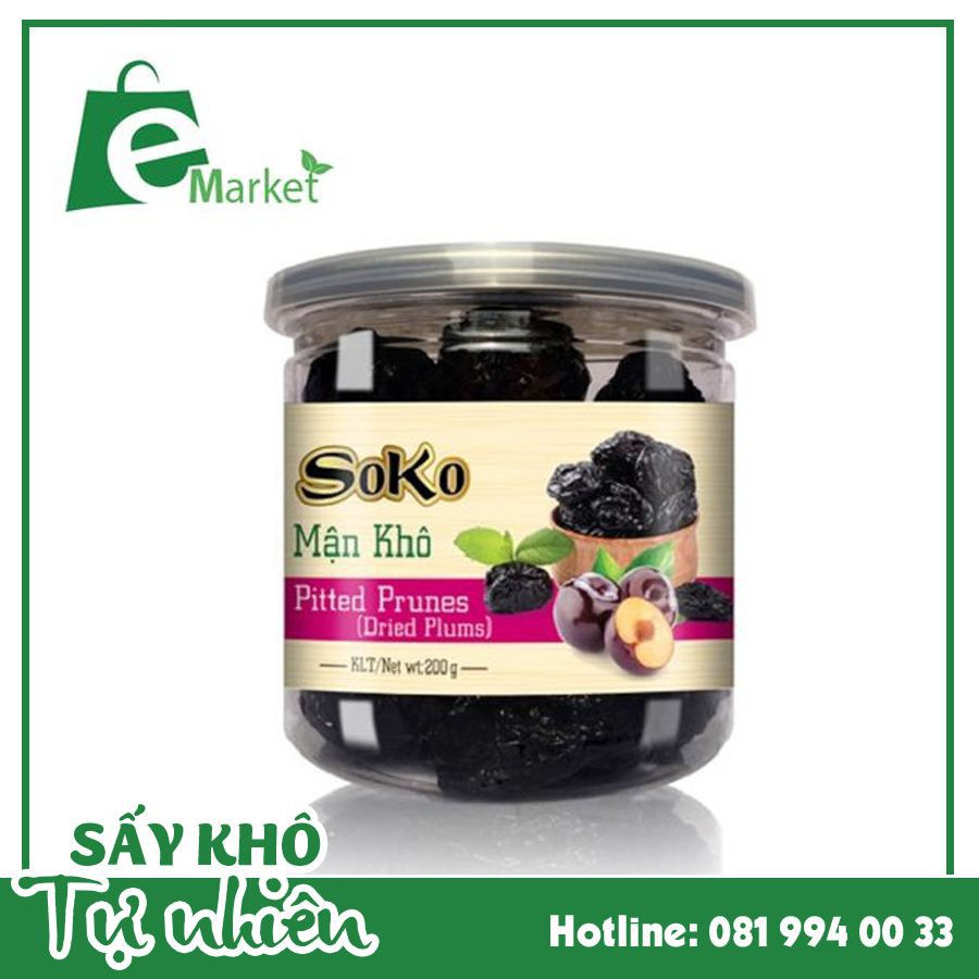 MẬN SẤY KHÔ (Pitted Prunes) SOKO
