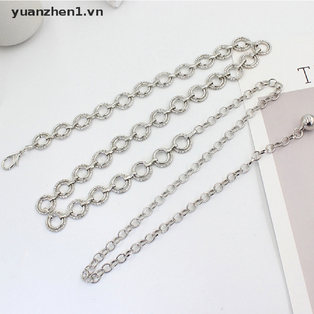 Thắt Lưng Dây Xích Kim Loại Mảnh Có Thể Điều Chỉnh Thời Trang Cho Nữ