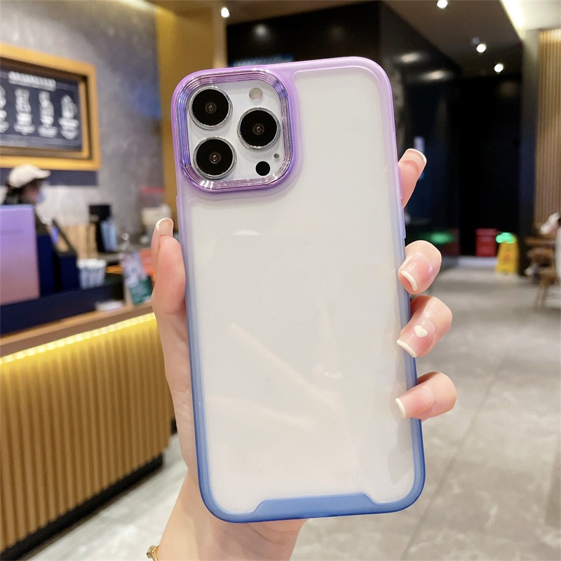 Ốp Điện Thoại Màu Gradient 6d Cho I-phone 13 12 11 Pro Max X Xs Xr Xsmax