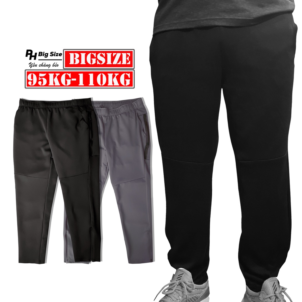 Quần Dài Thun Bigsize | Quần Thun Ngoại Cỡ 95kg - 110kg co giãn tốt ống suông | PH Big Size | Q206