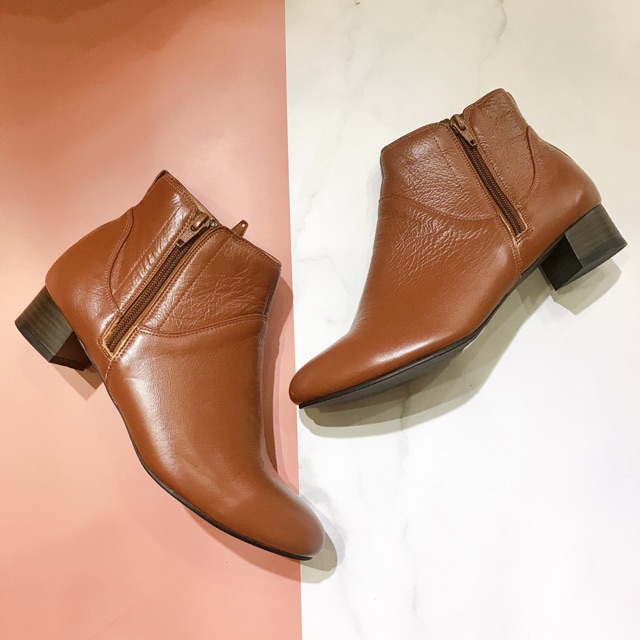 Bốt cổ ngắn da thật Porta Kobe (hàng xuất Nhật) | BigBuy360 - bigbuy360.vn