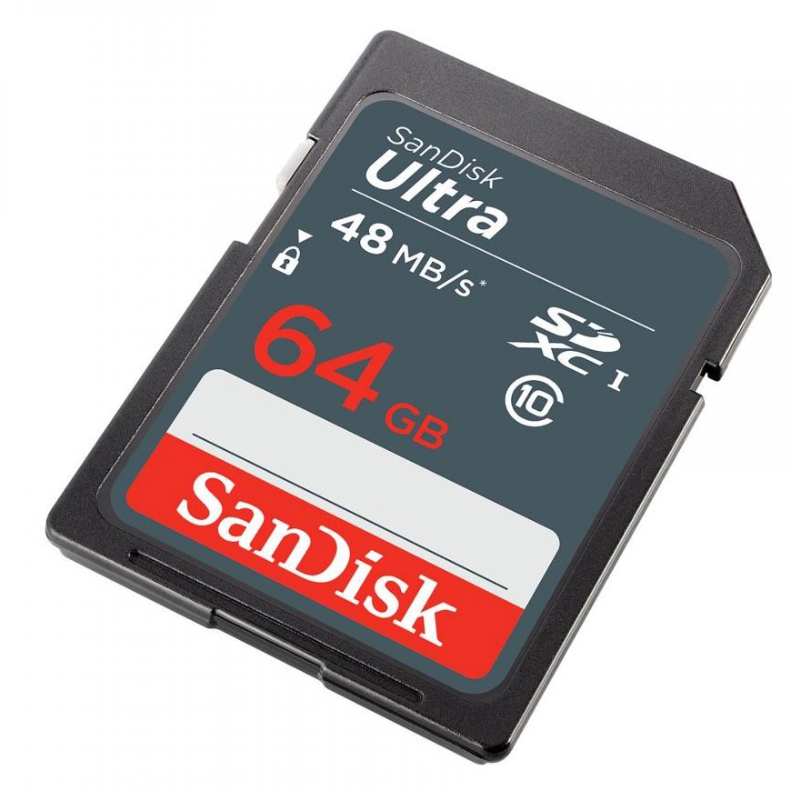 Thẻ nhớ Máy Ảnh SDXC SanDisk Ultra 320x 64GB Class 10 UHS-I 48MB/s (Xám)