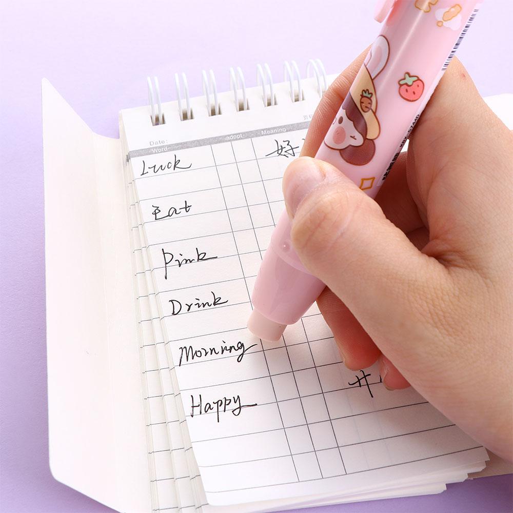 AUGUSTINE Cục Tẩy Dạng Nhấn Kiểu Dáng Hoạt Hình Dễ Thương Có Thể Thu Gọn