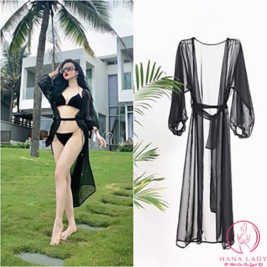 Áo choàng đi biển,khoác bikini đồ tắm cao cấp BN120