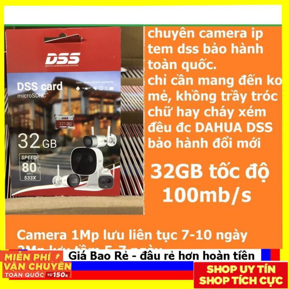 =VIP= Shopee trợ giá Thẻ nhớ 32GB DSS 80MB/s chính hãng DSS