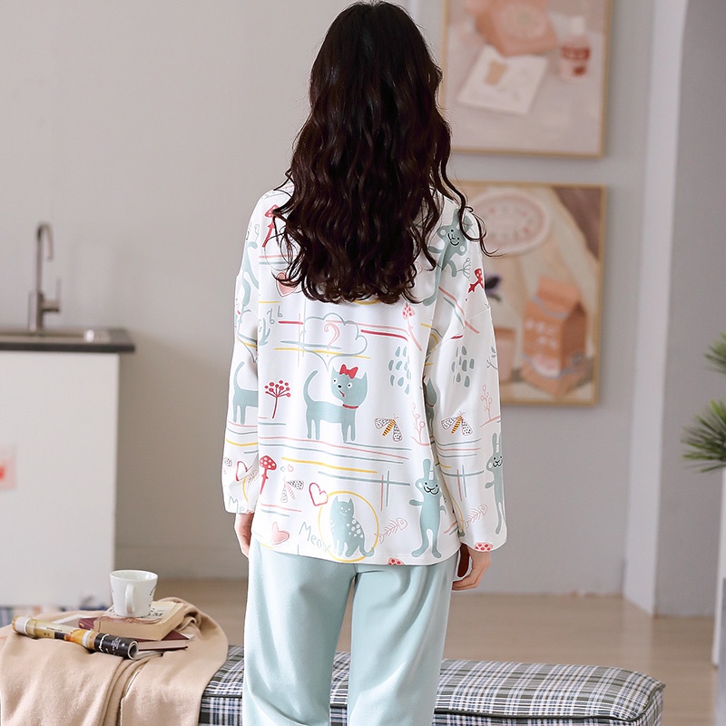 BỘ PIJAMA NỮ DÀI TAY mẫu mới nhất, tông đỏ style Hàn QuốC - Shop Thủy Bông