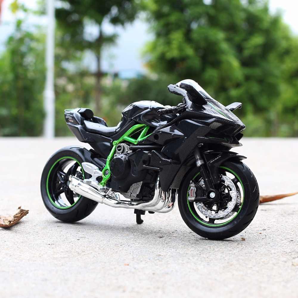 XE MÔ HÌNH - MOTO Kawasaki H2R - MAISTO tỷ lệ 1:18