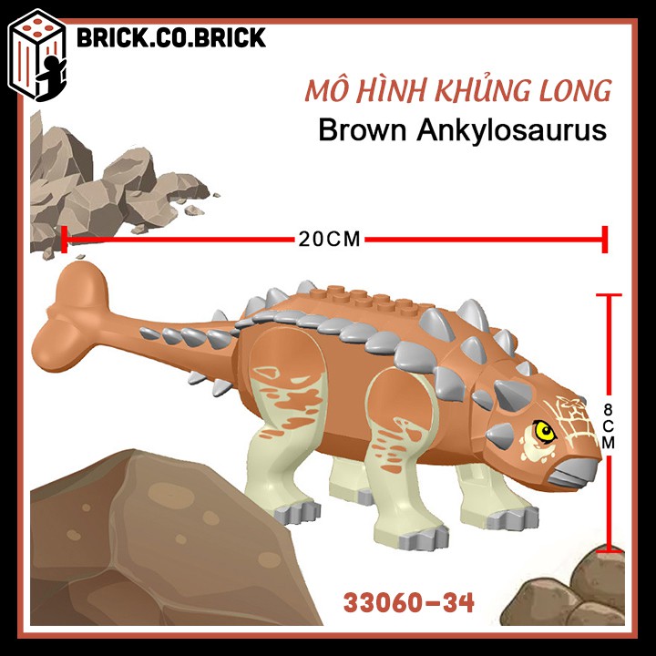 Khủng Long Lego Mô Hình Lắp Ráp Khủng Long Bạo Chúa Dinosaur Jurassic World Loại To - MỚI NHẤT 33060