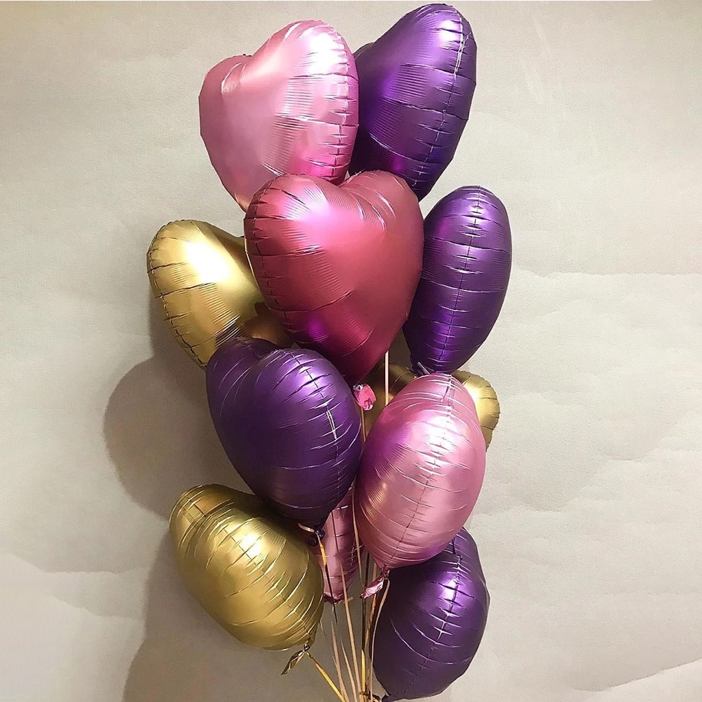 Bong bóng hình trái tim / ngôi sao 18 inch độc đáo trang trí tiệc cưới