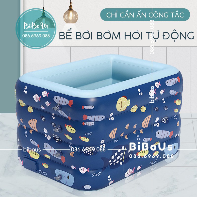 BỂ BƠI BƠM KHÍ TỰ ĐỘNG SIZE LỚN -  Bể bơi thành cao - Van bơm khí tự động - BỂ BƠI SIÊU TO KHỔNG LỒ