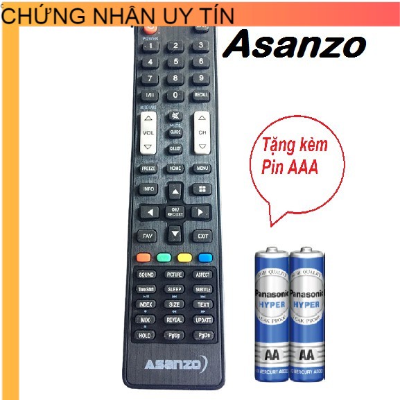 Điều Khiển Tivi Asanzo Smart,Remote Điều Khiển Tivi Asanzo Smart