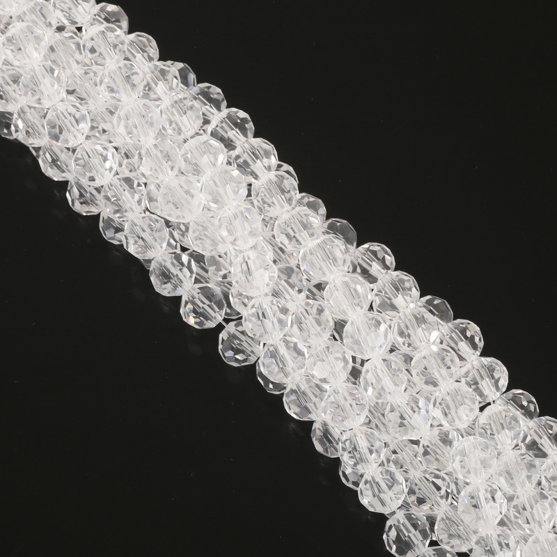 Hạt pha lê thủy tinh dùng làm trang sức thủ công 4MM 6MM