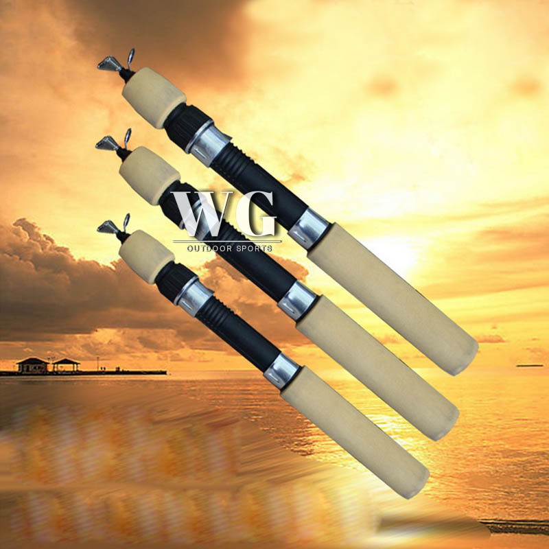 Cần câu cá mini cầm tay có thể thu gọn 60cm/80cm/100cm