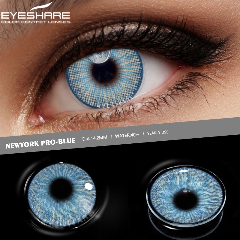 1 Cặp Kính Áp Tròng Nhiều Màu Sắc Hình Anime Dùng Trang Điểm Mắt Và Kính Áp Tròng