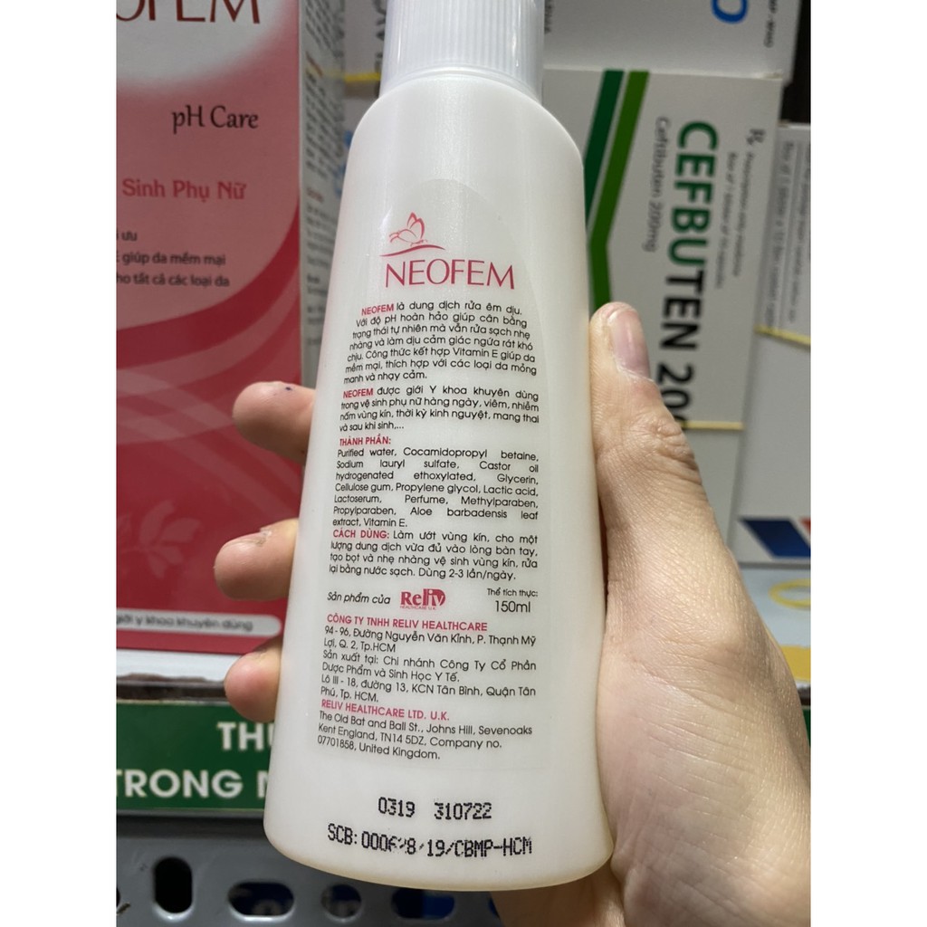 Dung dịch về sinh phụ nữ NEOFEM PH care 150ml