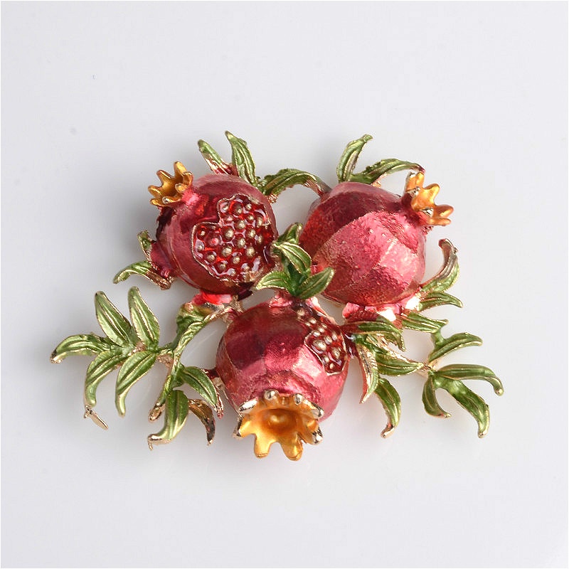 (1 cái)Phiến đúc hình cành lựu đông, Nguyên liệu làm trang sức cổ trang, Nguyên liệu DIY