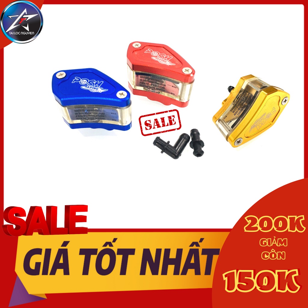 [SALE] BÌNH DẦU POSH CNC GẮN XE MÁY KIỂU GIỌT NƯỚC